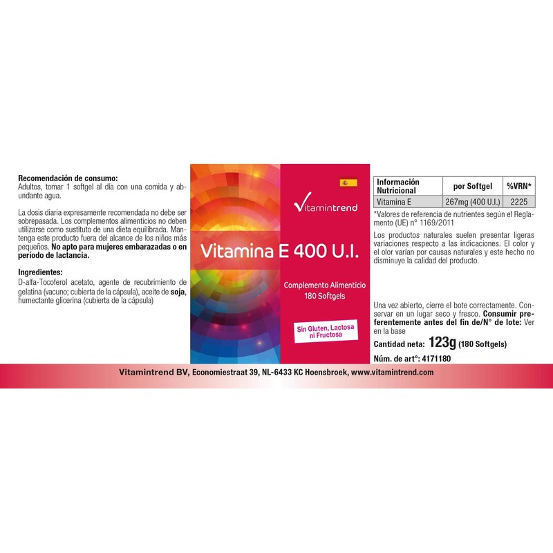 Vitamin E 400 IU - High Dose - Bulk Pack