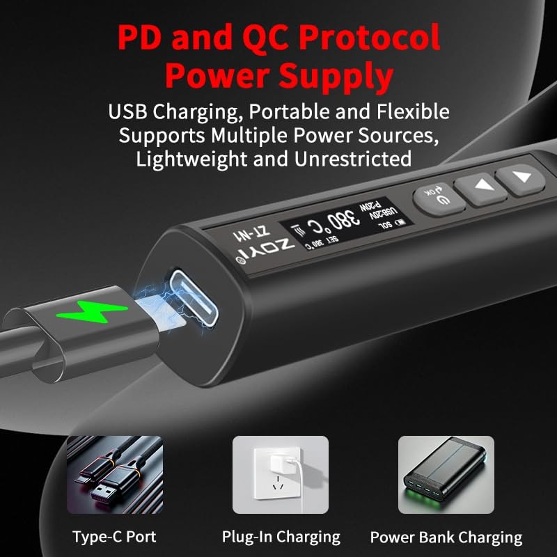ZOYI N1 Smart Electric Soldering Iron - 96W Precision Soldering