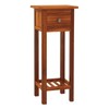 Giantex Tall End Table, Narrow Side Table with Drawer and