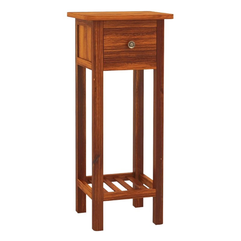 Giantex Tall End Table, Narrow Side Table with Drawer and