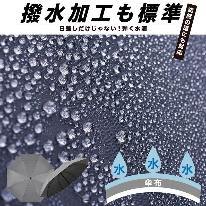 Folding Umbrella, One-Touch Automatic Open/Close, For Both Sunny and Rainy