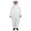 OnePiece Beekeeping Suit Protective Clothes with Dual Zippers Beekeeping Supplies