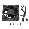 80mm PWM Case Fan Efficient Silent MFDB Dynamic Pressure Bearing