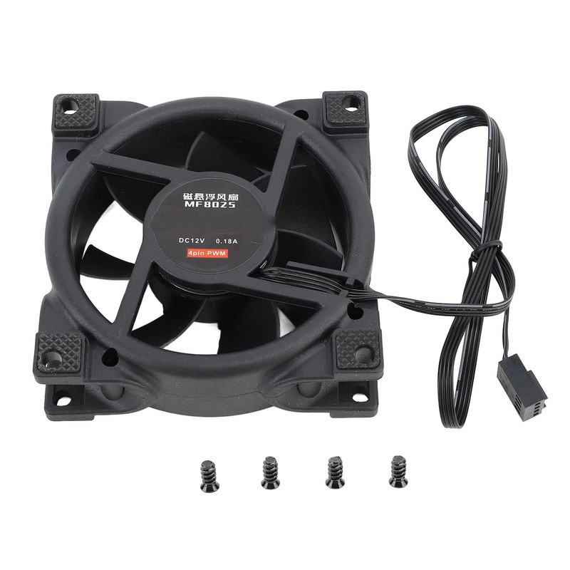 80mm PWM Case Fan Efficient Silent MFDB Dynamic Pressure Bearing