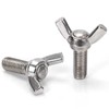 M8-1.25 x 60mm 304 Stainless Steel Wing Butterfly Screws Bolts,Wing