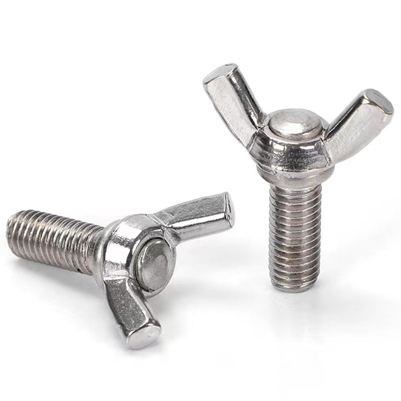 M8-1.25 x 60mm 304 Stainless Steel Wing Butterfly Screws Bolts,Wing