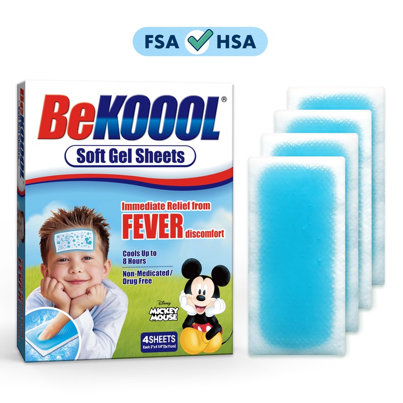 BEKOOOL Soft Gel Sheets for Kids for Cooling Relief from