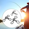Briny River 50pcs 3 Way Fishing Tackle Swivels 1# 2#