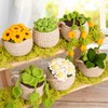 Karsspor Beginner Crochet Kit - 6 PCS Hanging Potted Plants
