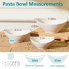 Teocera 6 Inch Ceramic Breakfast Bowls Set of 6, 10
