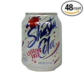 Shasta Diet Cola Caffeine Free Soda, 8 ounce -- 48 per case.