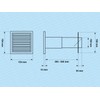 Exhaust Air Wall Box Standard Wall Duct Backflow Flap Diameter