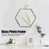 Joyzan Hanging Glass Photo Frame, Hexagon Wall Hanging Picture Artwork