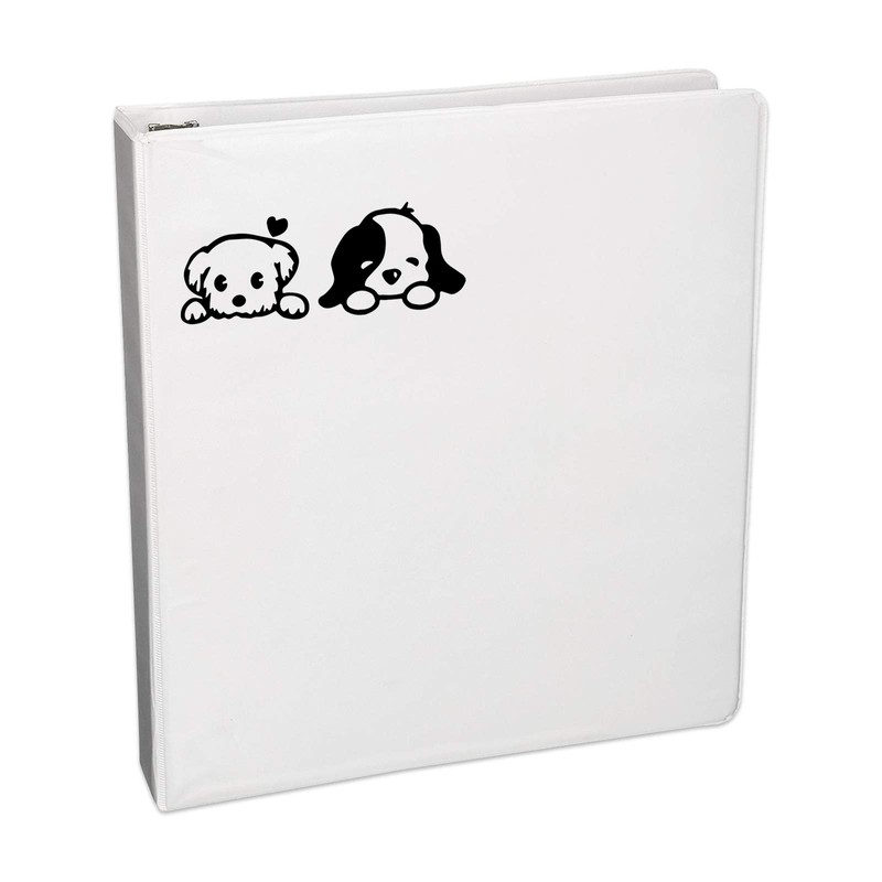 Furivy 1Puppy Dog Laptop Sticker Decal Notebook Car (Black)