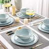 LERATIO Ceramic Dinnerware Sets for 6,Porcelain Plates and Bowls Sets