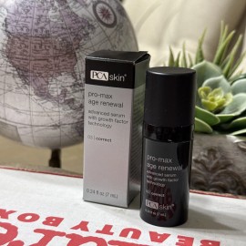 PCA Skin Pro-Max Age Renewal Serum- 0.24 fl oz / 7ml Travel Size NIB Exp 02/27