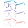 FANNYGO 3 Pack kids Blue Light Blocking Glasses for girls