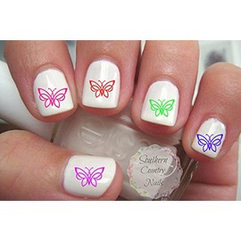 50 Celtic Butterfly Nail Art Decals