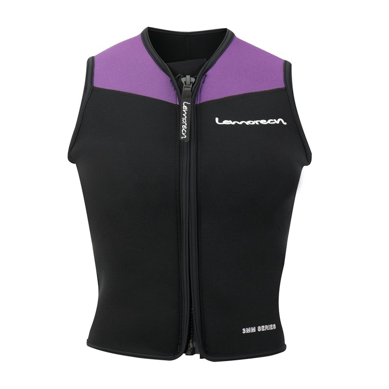 Lemorecn Wetsuit Top for Men Women,3mm Sleeveless Front Zip Neoprene
