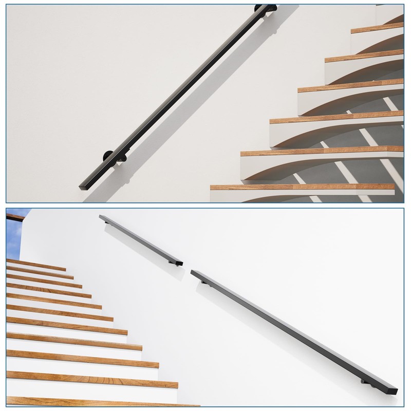 Muzata HT10 HL10 Flat Handrail Accessories 2pack Stainless Steel Adjustable