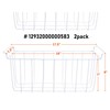17.5 Inch Freezer Wire Basket Organizer Bins Compatible for Midea,