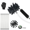 AOGYikang 21FT Chimney Brush Kit, Multi-Purpose Dryer Vent Cleaning Brush