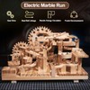 Losbenco Wooden Marble Run Electric Motorized, Electric Marble Run Brain