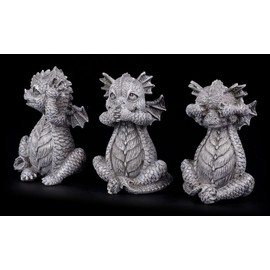 Cute Dragon Figures Set of 3 – See Nothing Evil Speak – Decoration