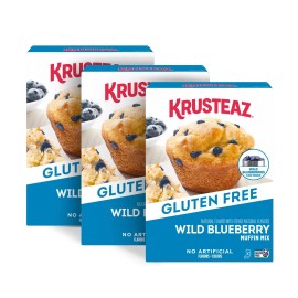 Krusteaz Gluten Free Wild Blueberry Muffin Mix, 15.7 oz., 3 pk.