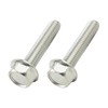 POSH M6X30 920630-S2 Motorcycle Supplies, Flange Hex Bolts, Stainless Steel,