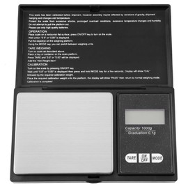 Digitale Taschenwaage, tragbare Mini-LED-Taschenwaage mit hoher Präzision für Juweliere, Lebensmittelwaage, Küchenwaage 12,8 x 7,5 x 1,9 cm(1000g/0.1g)