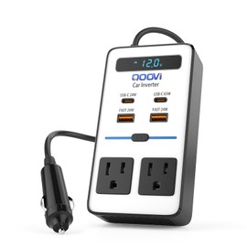 200W Car Power Inverter,DC 12V to 110V AC Inverter,Car Outlet Adapter with PD 65W(PD3.0)/QC 24W(QC3.0) Fast Charge Ports for Vehicles Laptop Working,Playing,Camping,Travel Most Devices