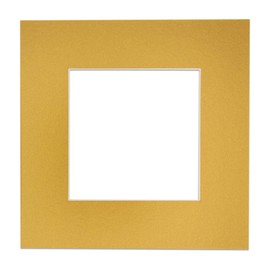 8x12 Mat for 11x14 Frame - Precut Mat Board Acid-Free Metallic Gold 8x12 Photo Matte For a 11x14 Picture Frame, Premium Matboard for Family Photos, Show Kits, Art, Picture Framing, Pack of 10 Mats
