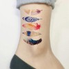 Oottati Waterproof 2 Sheets Small Cute Temporary Tattoo Stickers Colored