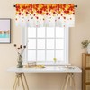 AWJTNCQ Fall Autumn Maple Leaves Kitchen Curtains Valance for Windows
