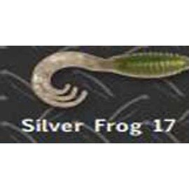 Big Bite Baits 2" Ring Triple TIP GRUB/Silver Frog (10 Pack)