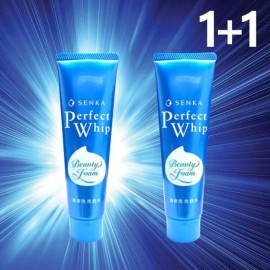 Senka Facial Cleanser Fitness Mini Portable Pack 40g, 2 Pack for daily face cleansing, Korean beauty skincare Senka Import, and Personal Care