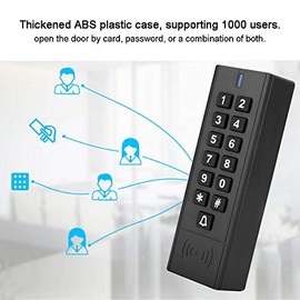 . Life RFID Keypad, Keyless Entry Security Door Access Control Keypad, Support 1000 Users Wiegand 26 Card Reader Password, IP67 Waterproof, for Garage Outdoor Use