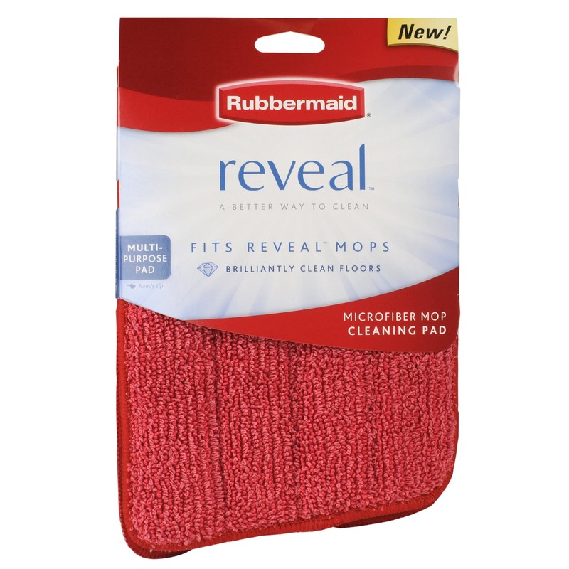 Rubbermaid Reveal Mop Microfiber Cleaning Pad (FG1M1900RED)