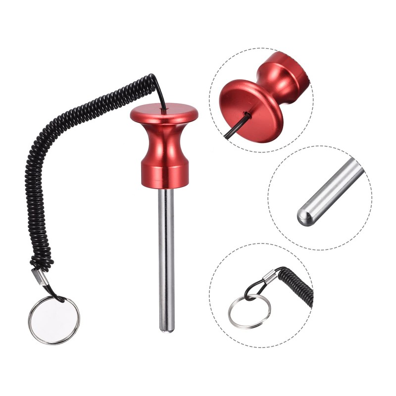 sourcing map 8mm x 80mm Weight Stack Pin with Pull