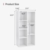 MXV 7-Cube Bookshelf, Wooden Cube Organizer and Display Shelf with
