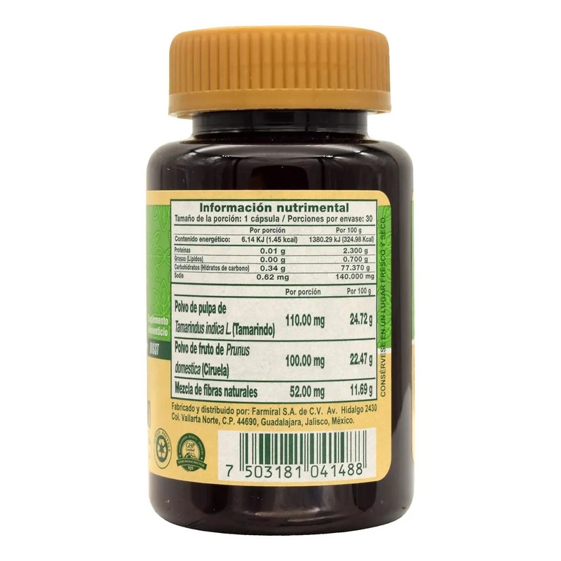 Biomiral Tamarin Lx Colageno Tamarindo Ciruela 30 Cap 455mg
