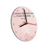 Fabulous Glass Wall Clock - You Love Your Neighbor As