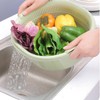 Kitchen Colander Bowl Plastic Large Capacity Multifunctional Portable Fruit Vegetable