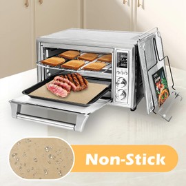 110PCS Air Fryer Liners Disposable Parchment Paper Sheets Compatible with Emeril Lagasse 26 QT Extra Large Air Fryer, Unbleached Parchment Paper for Baking Air Fryer Accessories, 11"×10"