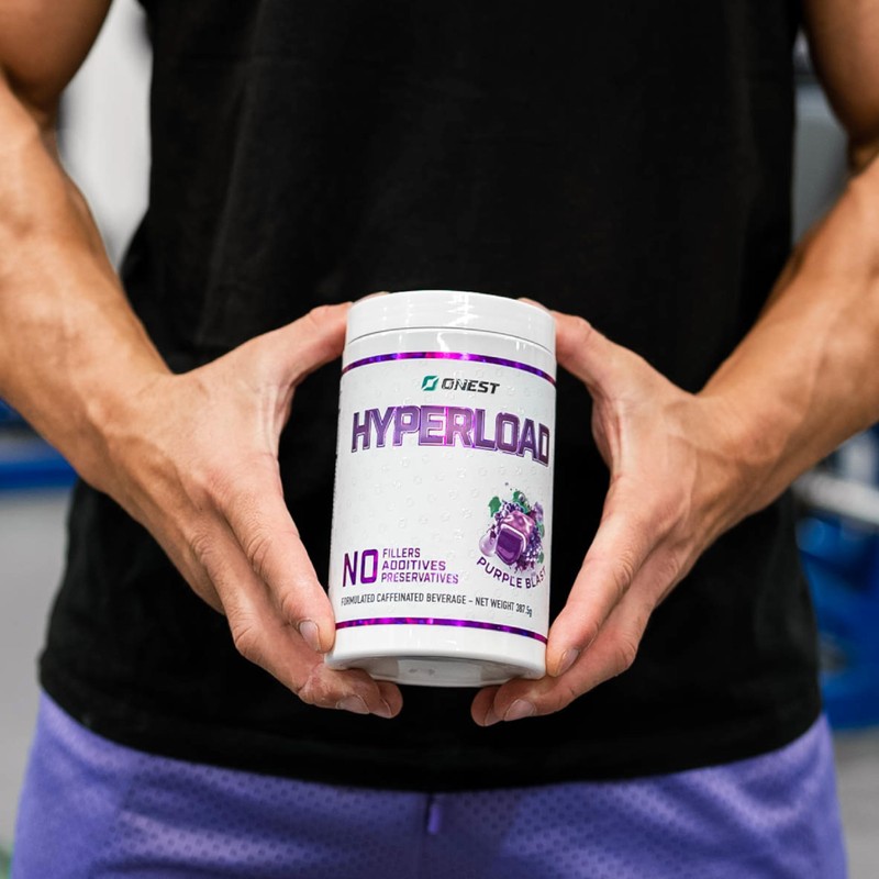 ONEST Hyperload Pre Workout Supplements 387.5g Enhances Explosiveness Muscle Strength