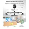 addlon Ceiling Fans with Lights and Remote, 20'' Low Profile