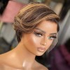 Generic Pixie Cut Human Hair Wigs Wig 13*4*1 Lace Wig