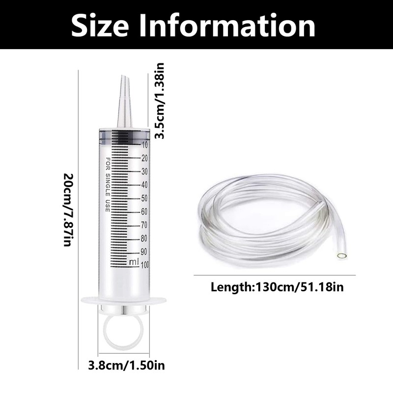 Fridge Drain Hole Cleaning Tool, Fridge Cleaning Syringe Kit, Reusable