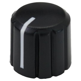12 Pack Mixed Colour 6mm Splined Short Rotary Control Knobs Black Body Audio/Volume/Mixer Knob